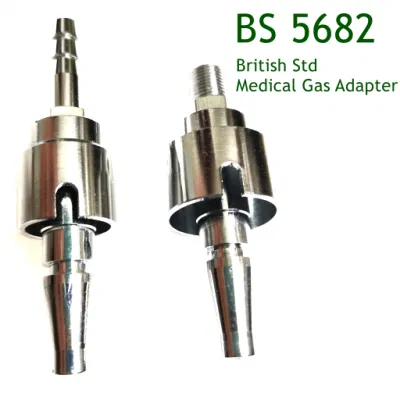 Adaptador de gás médico de padrão britânico BS 5682